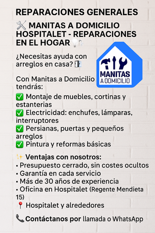 MANITAS A DOMICILIO – Reparaciones