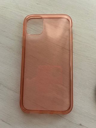 Funda iPhone 11 Rosa Transparente