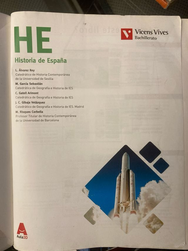 HE (HISTORIA DE ESPAÑA) 2ºBACHILLERATO