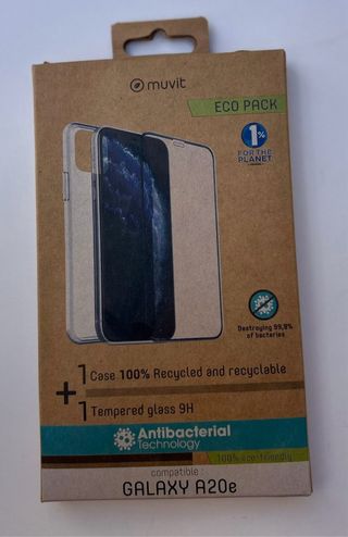 Funda y Cristal MUVIT Galaxy A20e