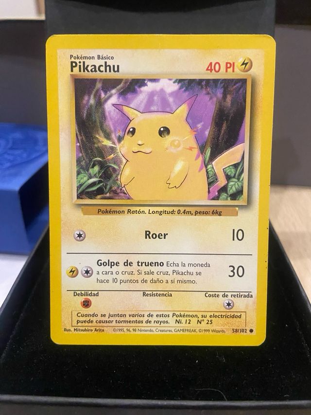 Carta Pokémon Pikachu Base Set 1999