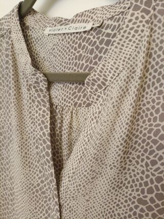 Violet + Claire Camisa Manga Larga Estampada