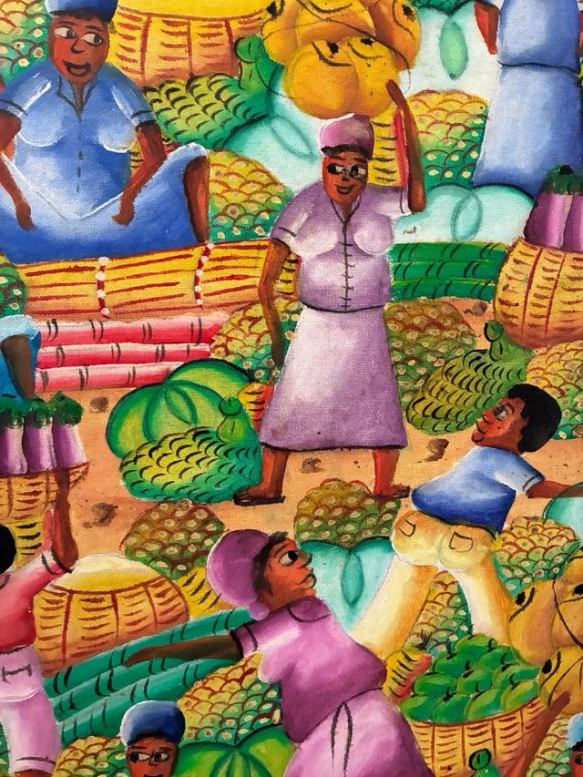 Cuadro Arte Dominicano Enmarcado