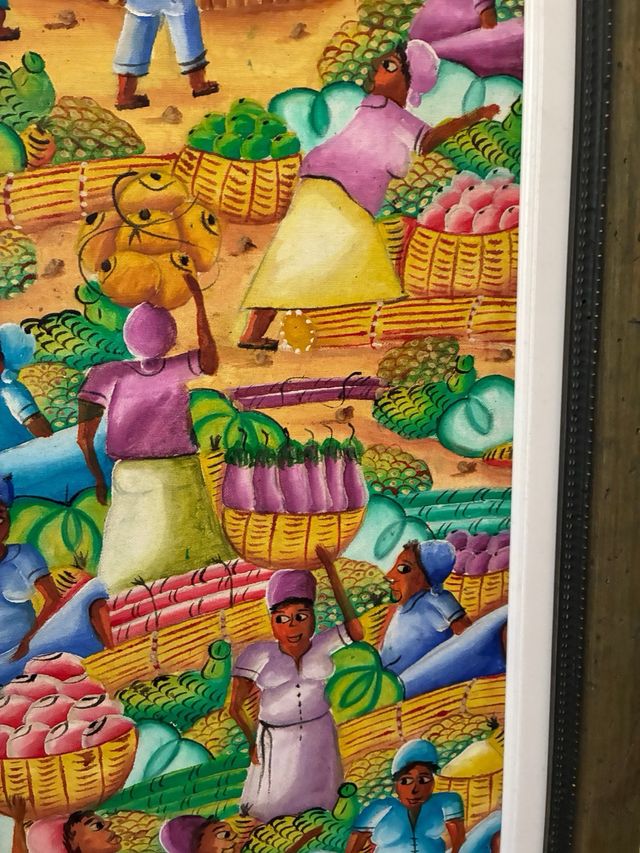 Cuadro Arte Dominicano Enmarcado