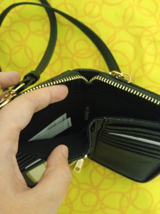 OFERTA NAVIDAD Monedero Misako Negro Nuevo