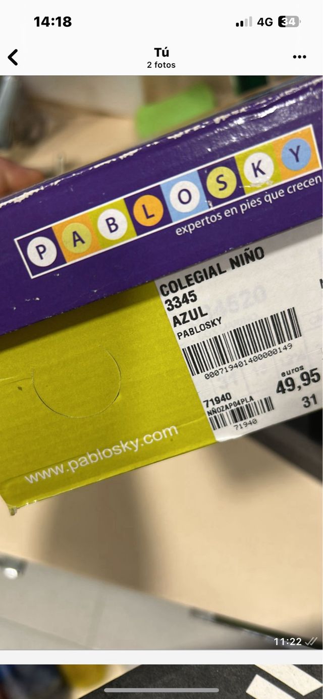 Sapato escolar Pablosky Tamanho 23