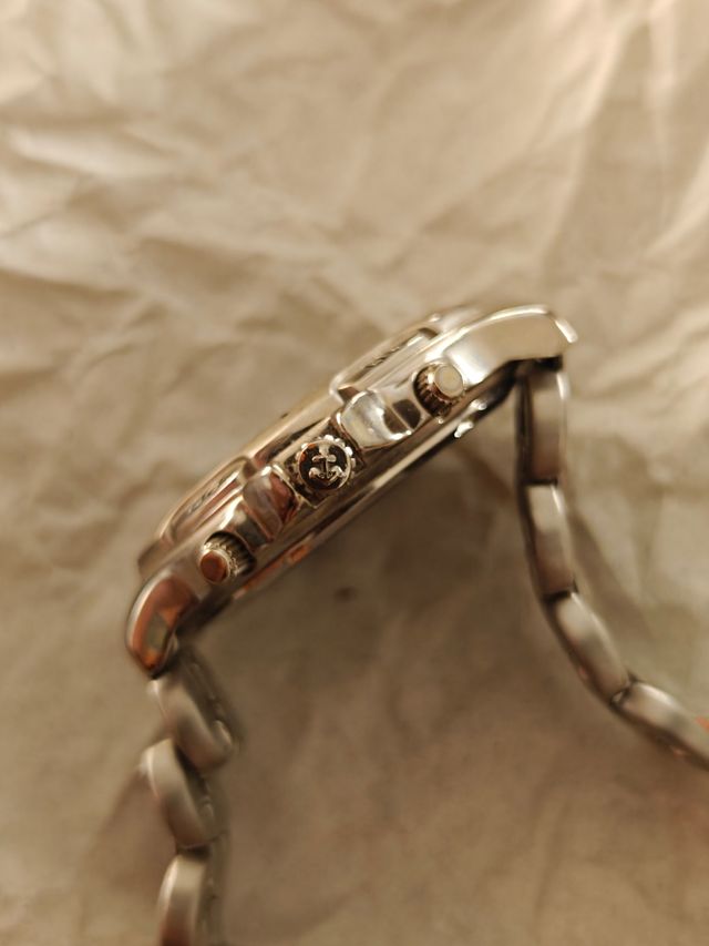 Reloj Calypso Cronógrafo Plata y Azul