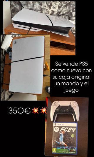 PS5 como nueva con caja, mando y juego