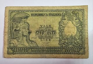 50 Lire Italia Elmata 24-10-1951