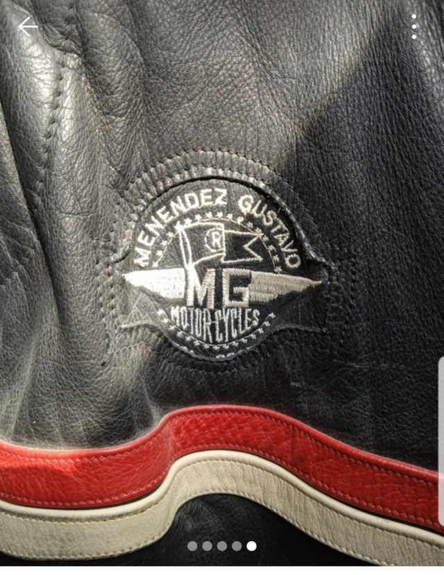 Giubbotto in pelle moto uomo