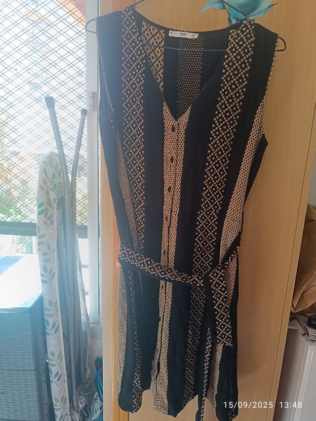 Vestido Mango Talla L Rayas
