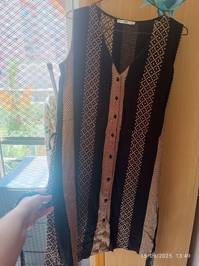 Vestido Mango Talla L Rayas