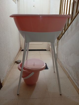 Bañera para bebé rosa