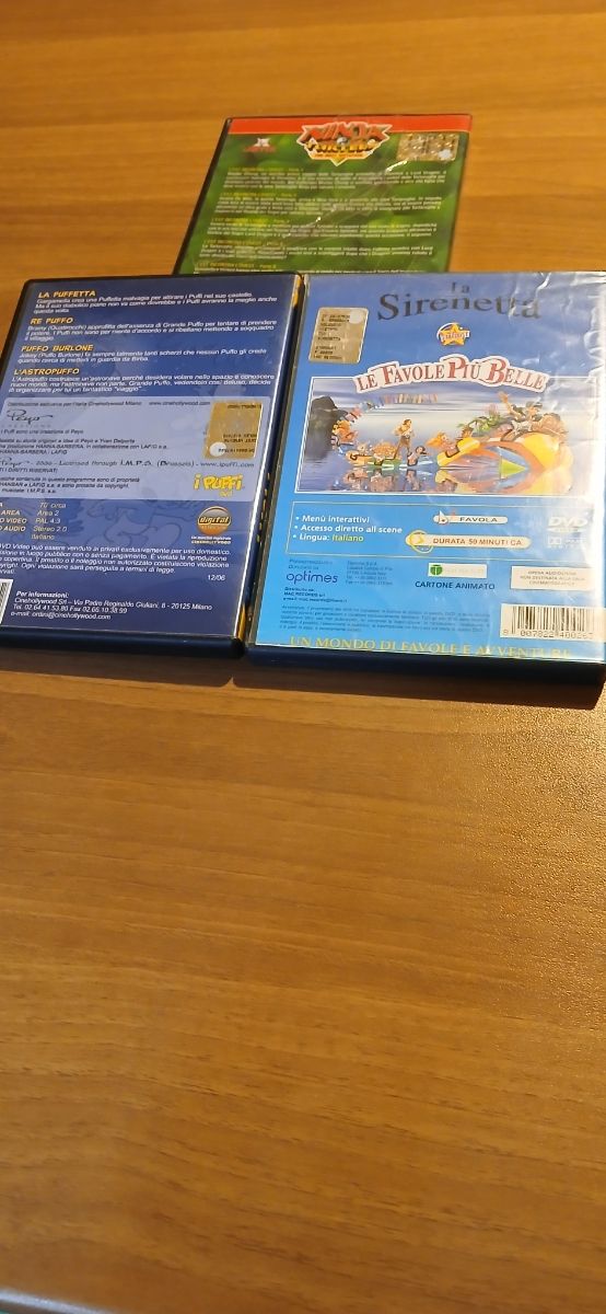 3 DVD I Puffi -  La Sirenetta. Ninja