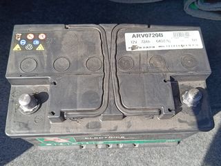 Batería Coche ARV Electrics 72Ah para reciclar