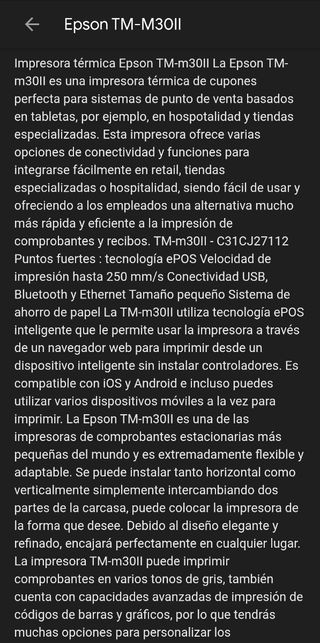 Impresora Térmica Epson Negra