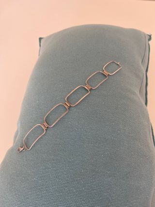 Pulsera de plata eslabones rectangulares