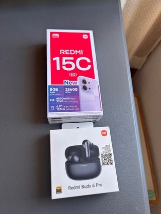 Xiaomi Redmi 15C 256GB 8GB RAM
con auriculares
