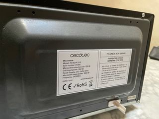 Cecotec Microondas All Black Grill