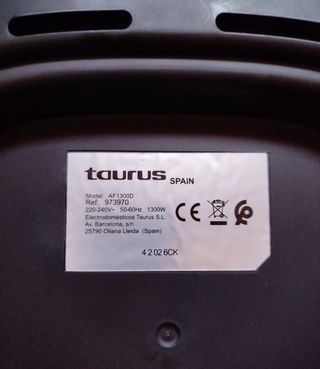 Freidora Aire Taurus 1300W Digital