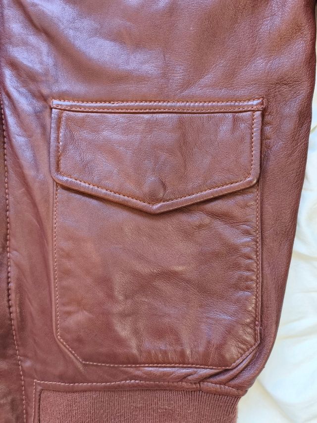 Chaqueta de vuelo Schott marrón