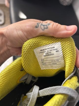 Zapatillas Nike Halterofilia Gris/Amarillo