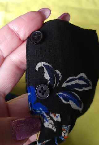 Vestito corto Only nero floreale tg. 42