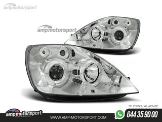 FAROS DELANTEROS OJOS DE ANGEL PARA FORD FIESTA MK5 / MK6