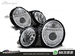 FAROS DELANTEROS LUPA PARA MERCEDES CLASE CLK W208