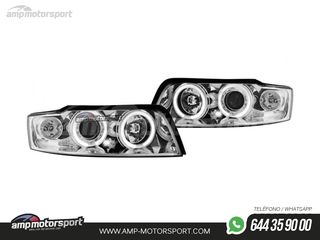 FAROS DELANTEROS OJOS DE ANGEL PARA AUDI A4 B6