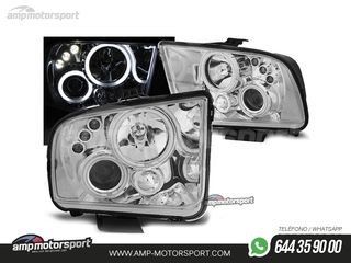 FAROS DELANTEROS OJOS DE ANGEL PARA FORD MUSTANG
