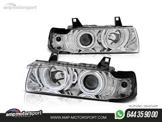 FAROS DELANTEROS OJOS DE ANGEL CCFL PARA BMW SERIE 3 E36 / BERLINA / TOURING / COMPACT