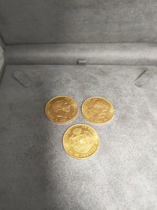 Monedas 25 Pesetas Oro Alfonso XII