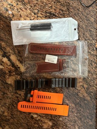 Correas Garmin Fenix 5x Marrón y Naranja