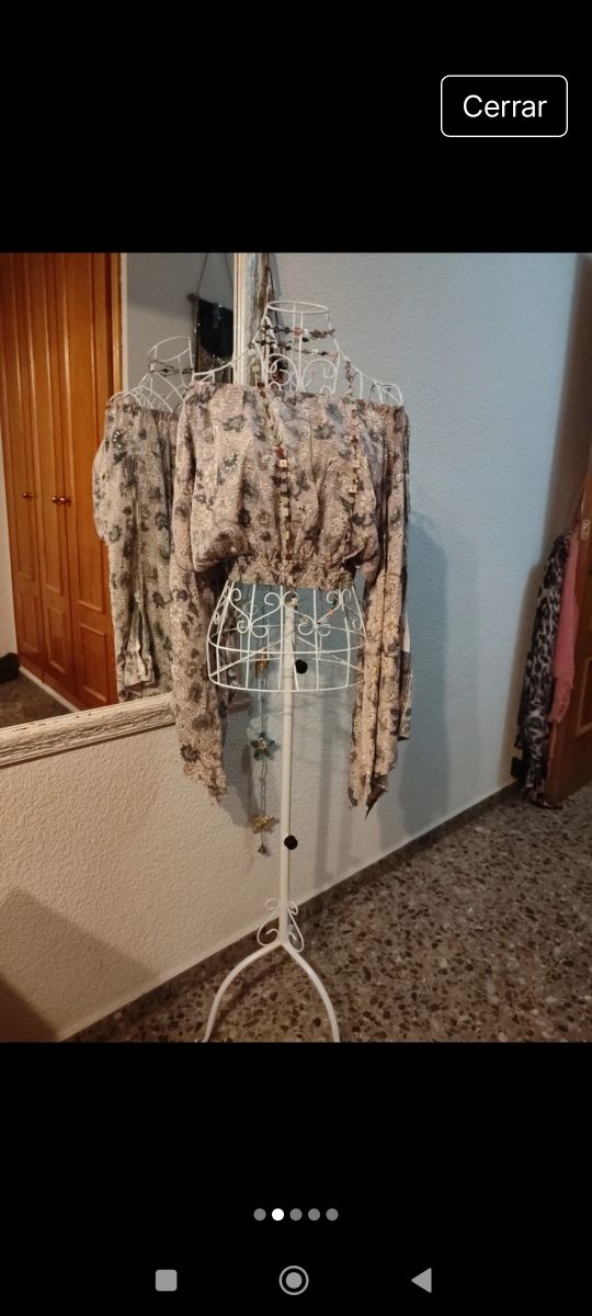 Blusa estampada manga larga