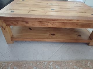 Mesa de salón madera maciza 80x120