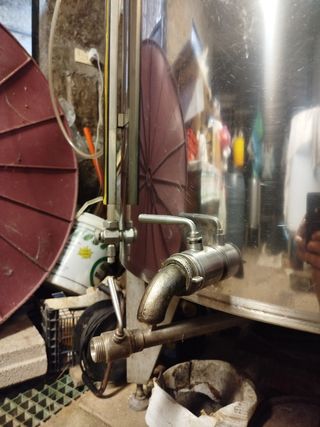 Cuba vino inox 1000 L siempre-llena.