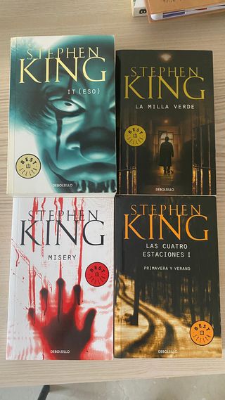 Libros Stephen King: It, La milla verde, Misery,..