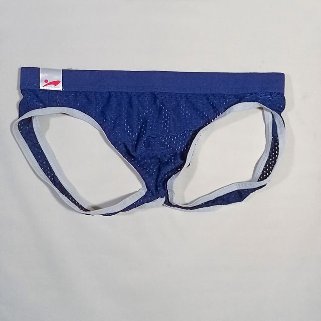 Jockstrap azul calado