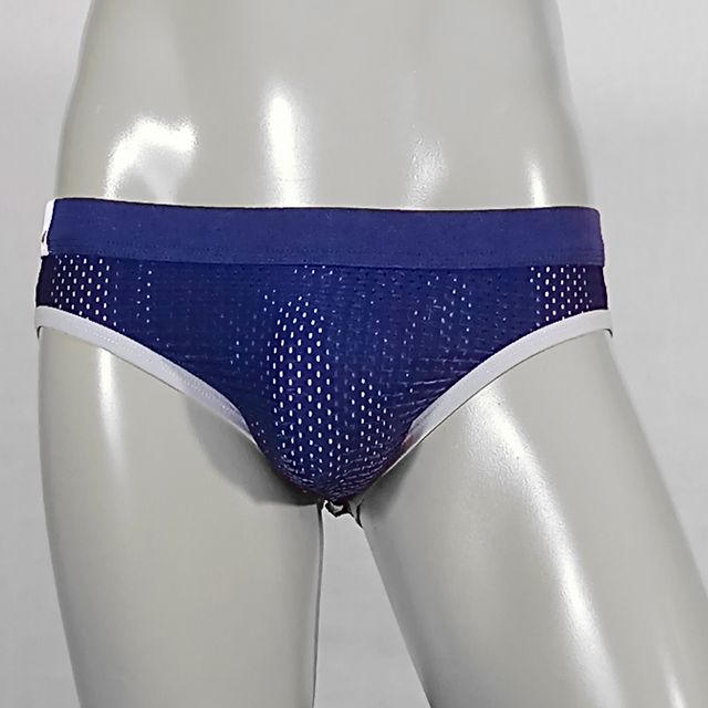 Jockstrap azul calado