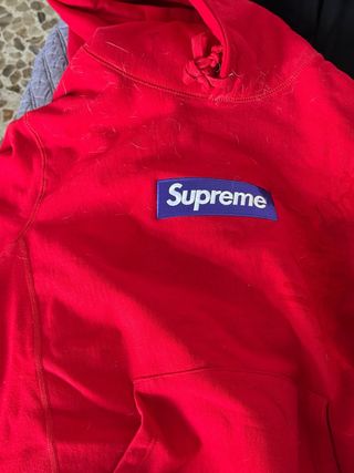 Sudadera Supreme Box Logo Roja