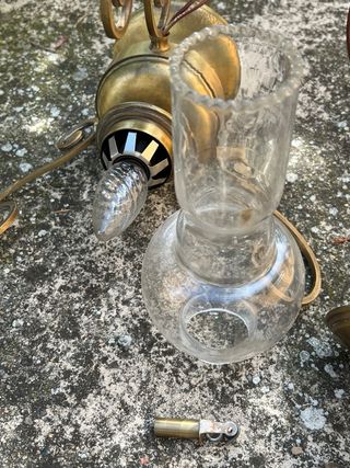 Lampadario Vintage in ottone