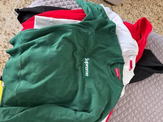 Supreme Box Logo Sudadera Verde