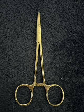 Pinzas de mosquito de metal para protesis dental