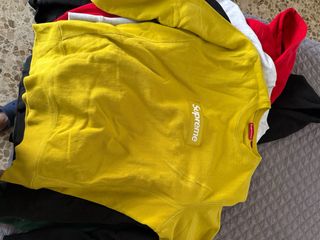 Sudadera Supreme Box Logo Amarilla