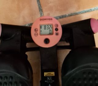 Eliptica y step con gomas para casa