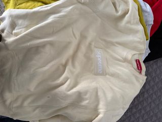 Supreme Box Logo Sudadera Beige