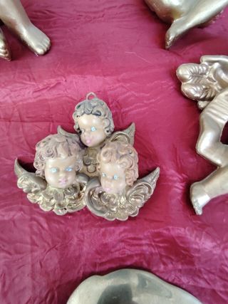 Set 6 Angioletti Dorati Vintage