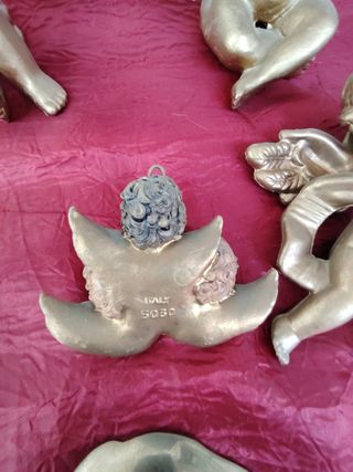 Set 6 Angioletti Dorati Vintage