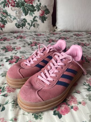 Adidas Gazelle Plataforma Rosa